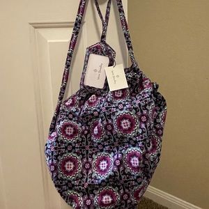 Vera Bradley “Lilac Medallion” Ditty Bag and Luggage Tag